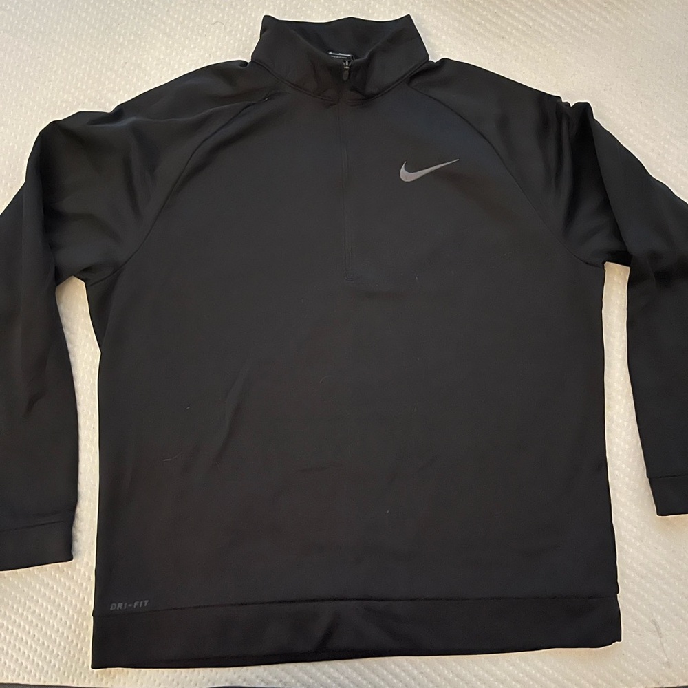 Nike Dri-Fit 1/4 Zip, Black, XL